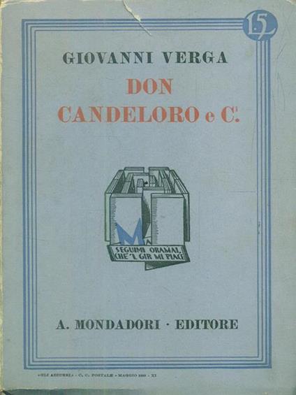 Don Candeloro e C - Giovanni Verga - copertina
