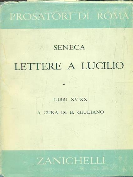 Lettere a Lucilio - Lucio Anneo Seneca - copertina