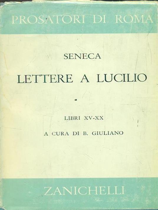 Lettere a Lucilio - Lucio Anneo Seneca - copertina