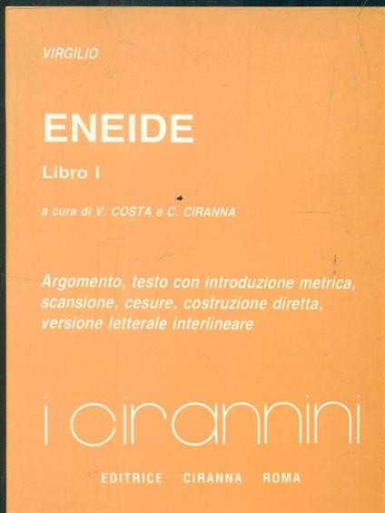Eneide. Libro I - Publio Virgilio Marone - copertina