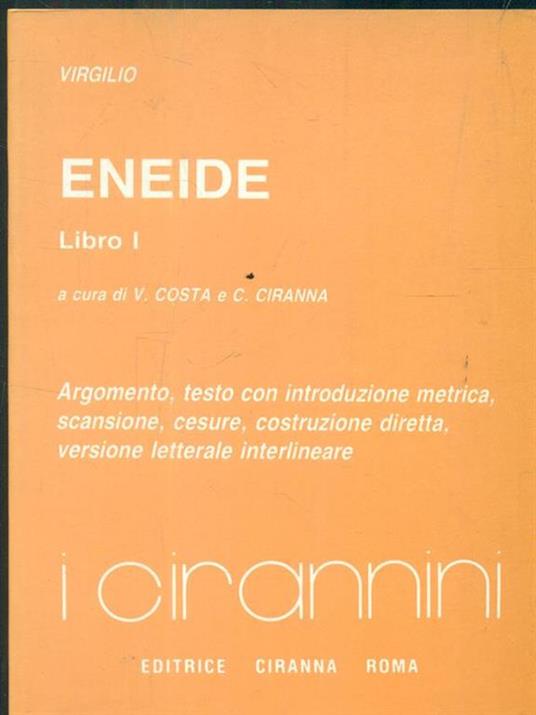 Eneide. Libro I - Publio Virgilio Marone - copertina