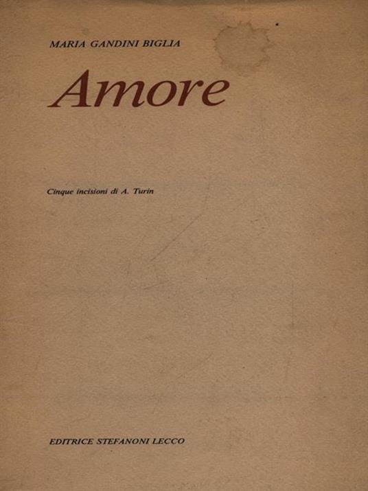 Amore - copertina