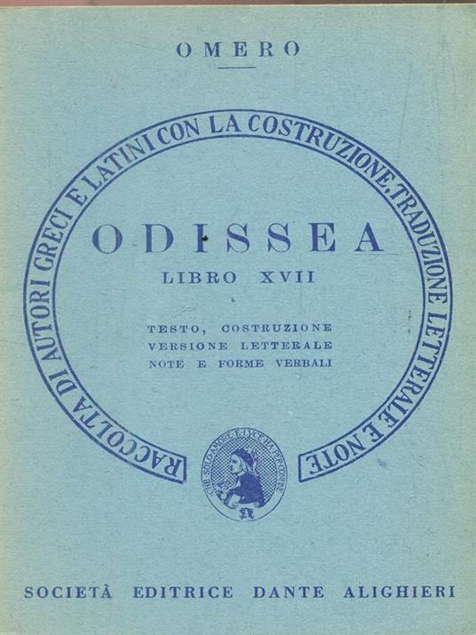 Odissea. Libro XVII - Omero - copertina