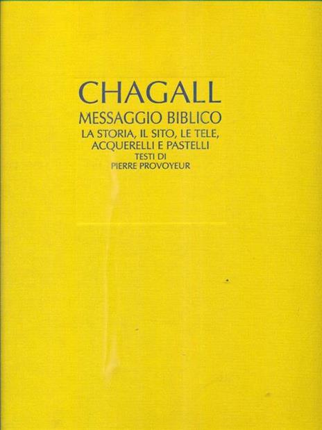 Il messaggio biblico di Marc Chagall - copertina