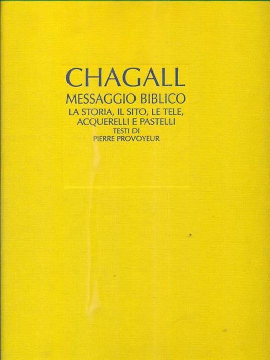 Il messaggio biblico di Marc Chagall - copertina