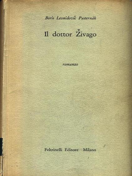 Il dottor Zivago - Boris Pasternak - copertina