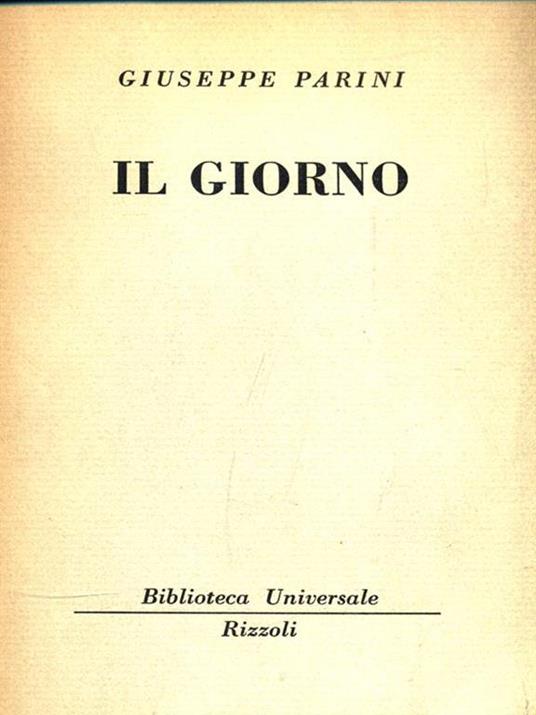 Il giorno - Giuseppe Parini - copertina