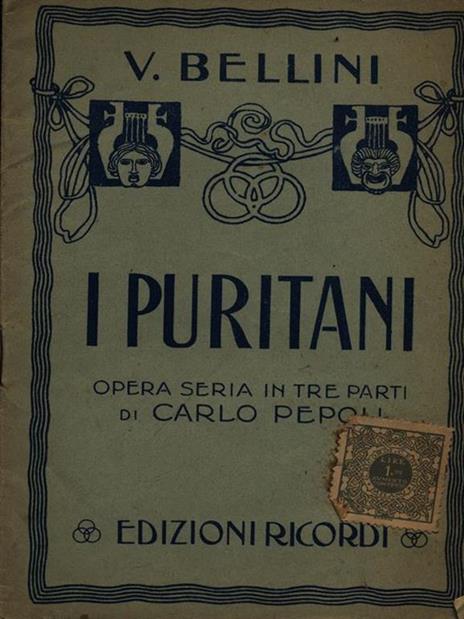 I puritani - Vincenzo Bellini - copertina