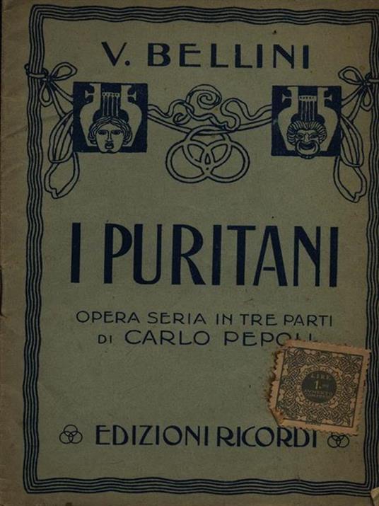 I puritani - Vincenzo Bellini - copertina