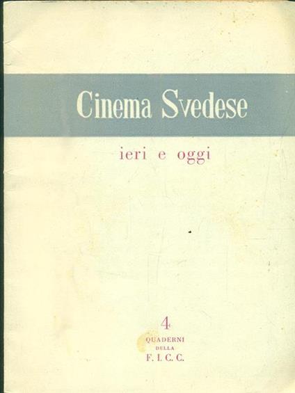 Cinema svedese ieri e oggi. n 4 - copertina