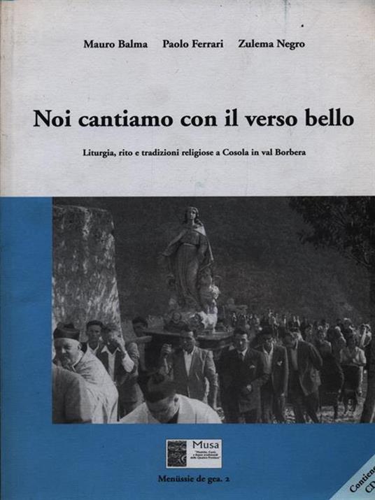 Noi cantiamo con il verso bello - copertina