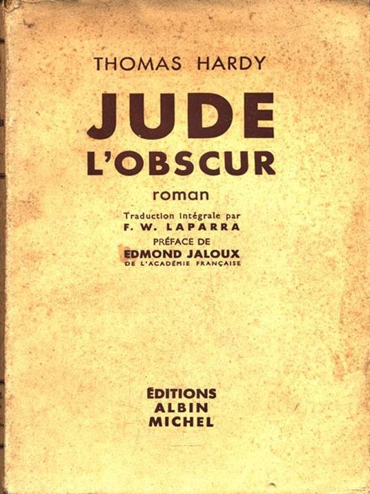 Jude l'obscur - Thomas Hardy - copertina