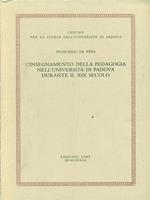 L' insegnamento della pedagogia nell'università di Padova durante il XIX secolo