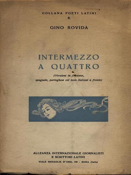 Intermezzo a quattro - Gino Rovida - copertina