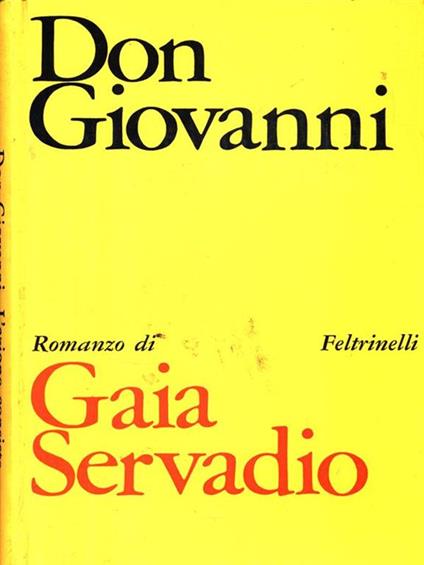 Don Giovanni - L'azione consiste - Gaia Servadio - copertina