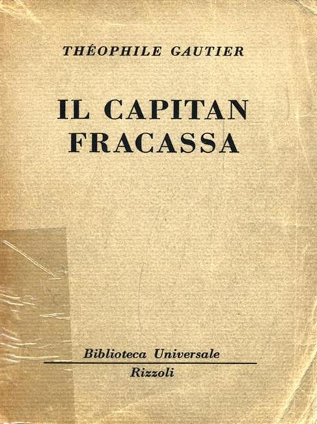 Il Capitan Fracassa - Théophile Gautier - copertina