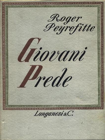 Giovani prede - Roger Peyrefitte - copertina