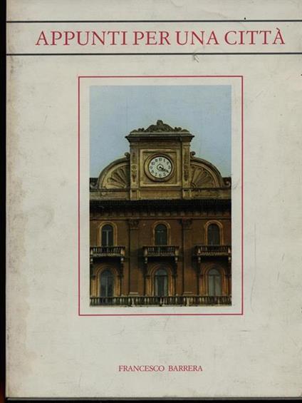 Appunti per una città - Francesco Barrera - copertina