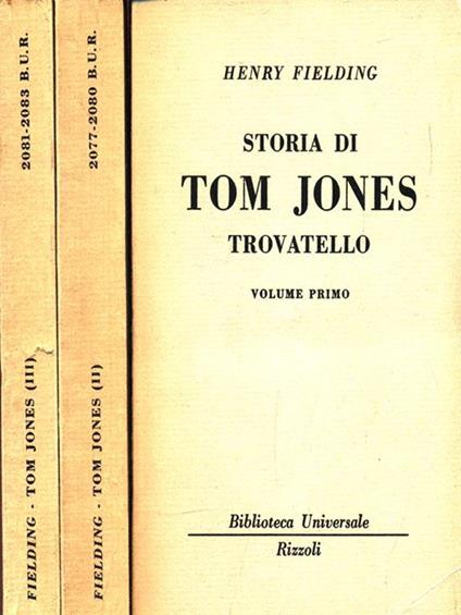 Storia di Tom Jones. 3 Volumi - Henry Fielding - copertina