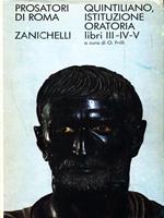 Istituzione Oratoria. Libri III-IV-V