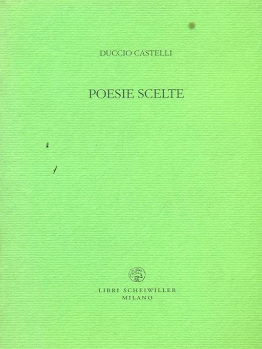 Poesie scelte - Duccio Castelli - copertina