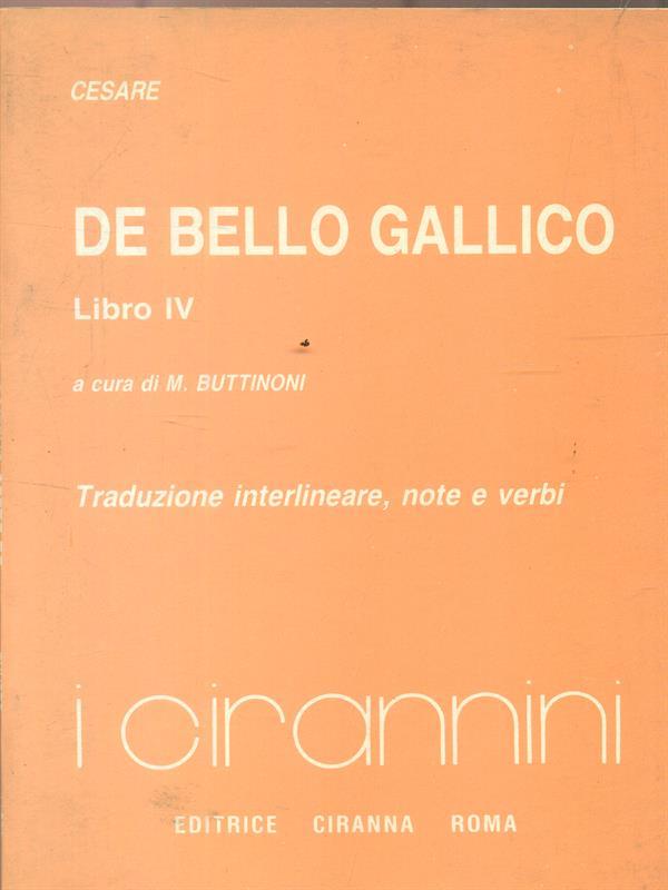 De Bello Gallico. Libro IV