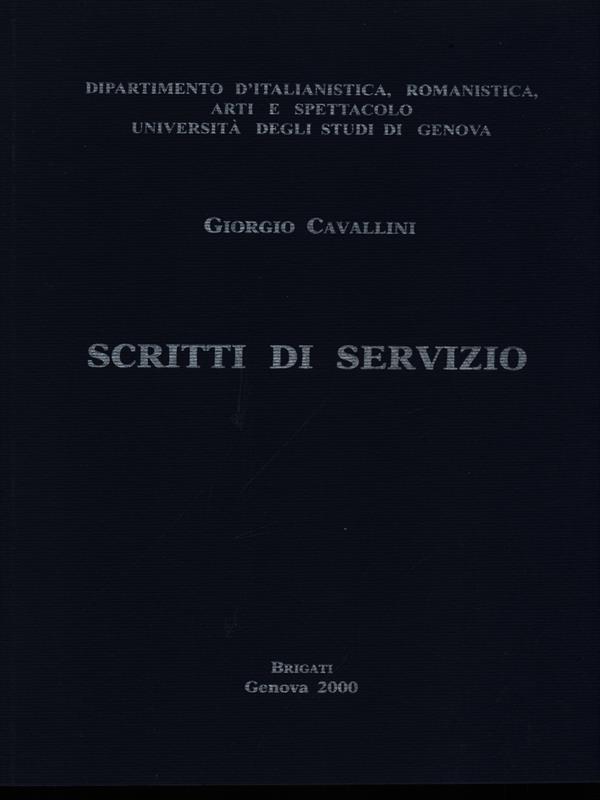Scritti di servizio