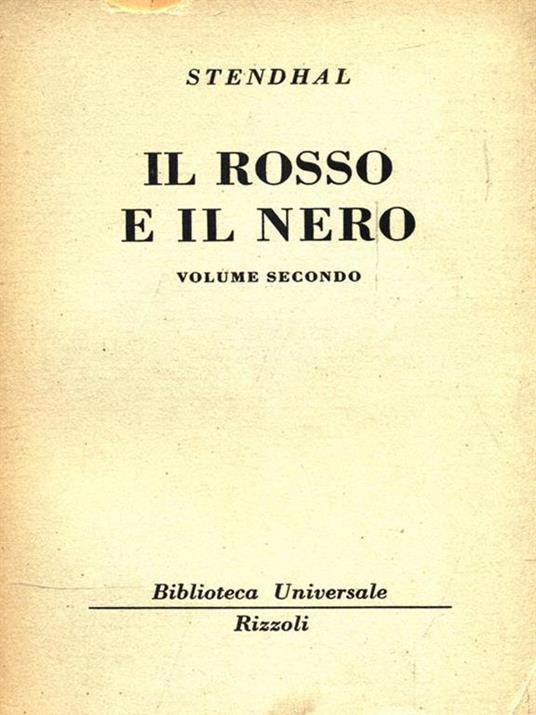 Il rosso e il nero. Volume 2 - Stendhal - copertina
