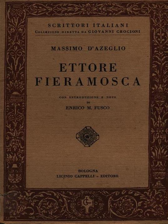 Ettore Fieramosca - Massimo D'Azeglio - copertina