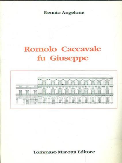 Romolo Caccavale fu Giuseppe - copertina