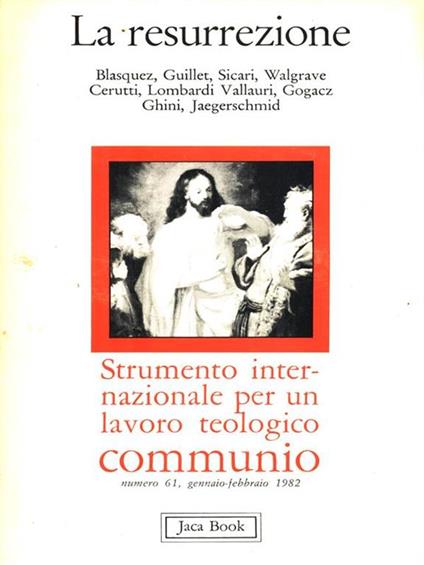 Communio N. 61 Gennaio Febbraio 1982 - copertina