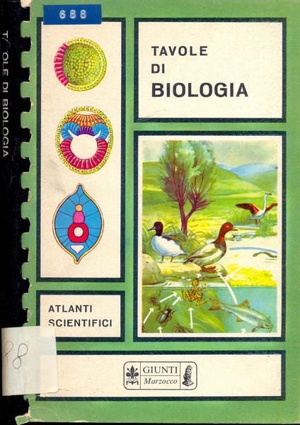 Tavole di biologia - copertina