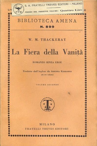 La fiera delle vanità. Volume 2 - William M. Thackeray - copertina