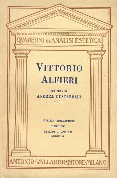 Vittorio Alfieri - Andrea Gustarelli - copertina