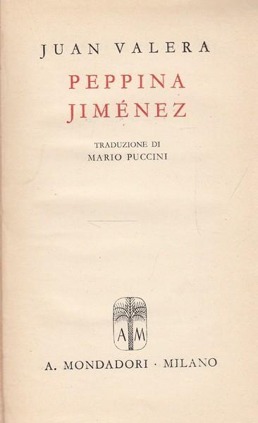 Peppina Jimenez - Juan Valera - copertina