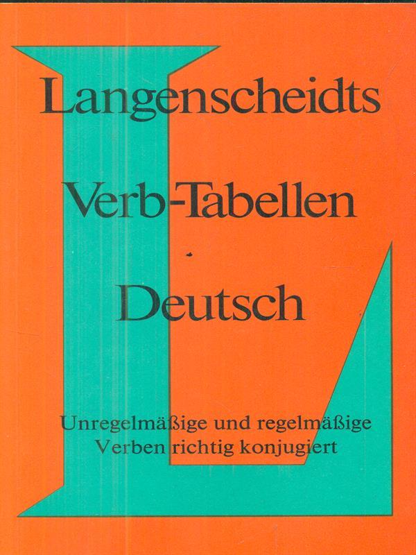 Langenscheidts verb-tabellen deutsch
