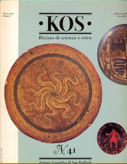KOS. Rivista di scienza e etica N. 41 Febbraio 1988 - copertina