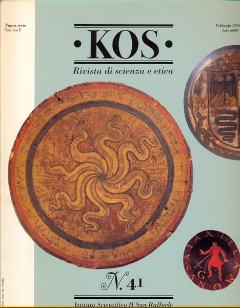 KOS. Rivista di scienza e etica N. 41 Febbraio 1988