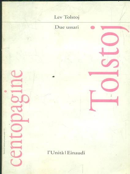 Due ussari - Lev Tolstoj - copertina