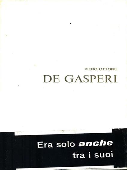 De Gasperi - copertina