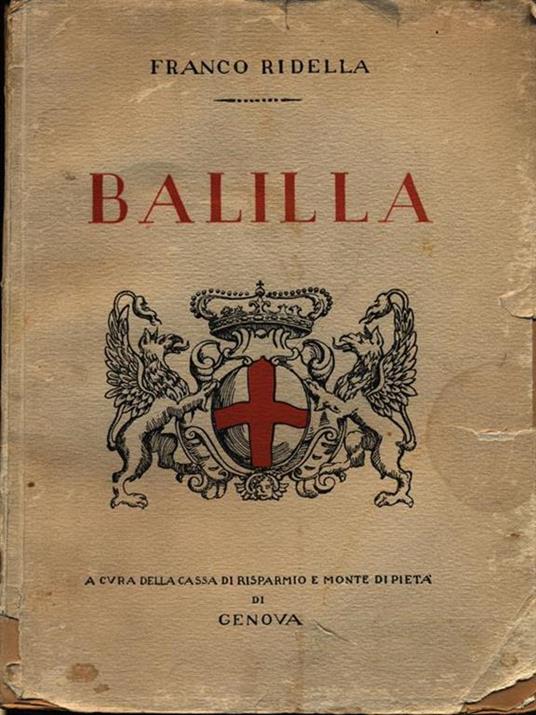 Balilla - Franco Ridella - copertina
