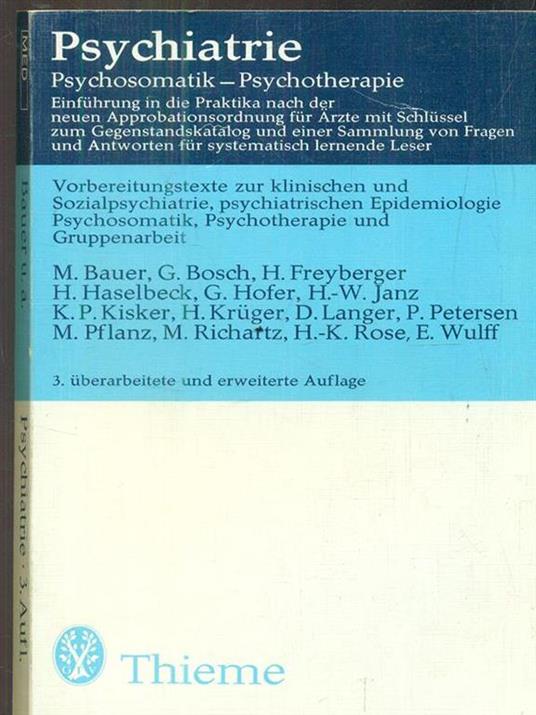 Psychiatrie. 3. Aufl - copertina