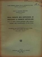 Sulla capacità dell'acetilcolina di prevenire la rigidità articolare - Estratto