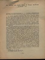 Dal bollettino della società italiana di Biologia sperimentale vol. XI fasc.I 1936 Estratto