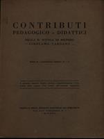 Contributi pedagogico-didattici serie II fasc. IV e V