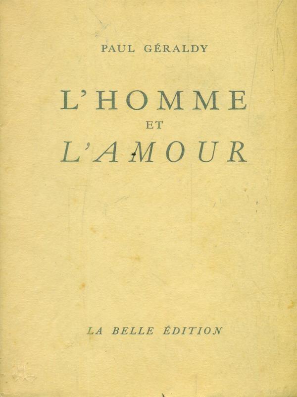 L' homme et l'amour