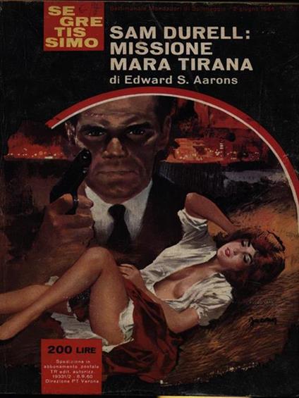 Sam Durell: missione Mara Tirana - Edward S. Aarons - copertina