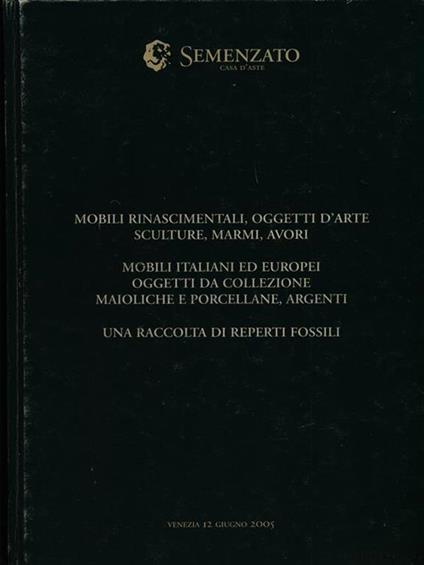 Mobili rinascimentali oggetti d'arte sculture marmi avori - copertina