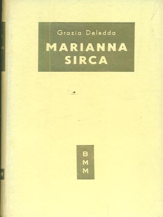 Marianna Sirca - Grazia Deledda - copertina