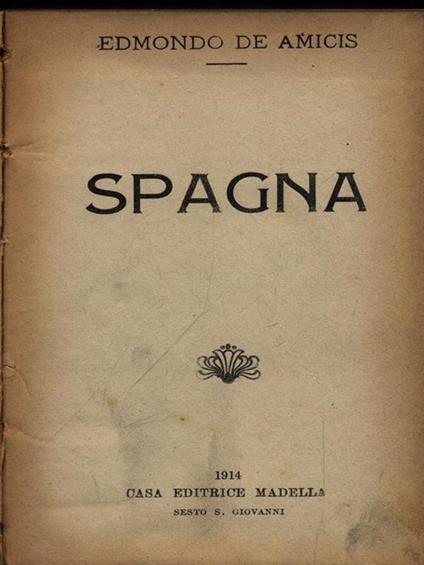 Spagna - Edmondo De Amicis - copertina